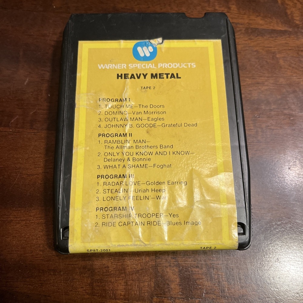 Heavy Metal Tape 2 8 Track - Warner Special Products SP8T-2001‎ Needs Rebuilt